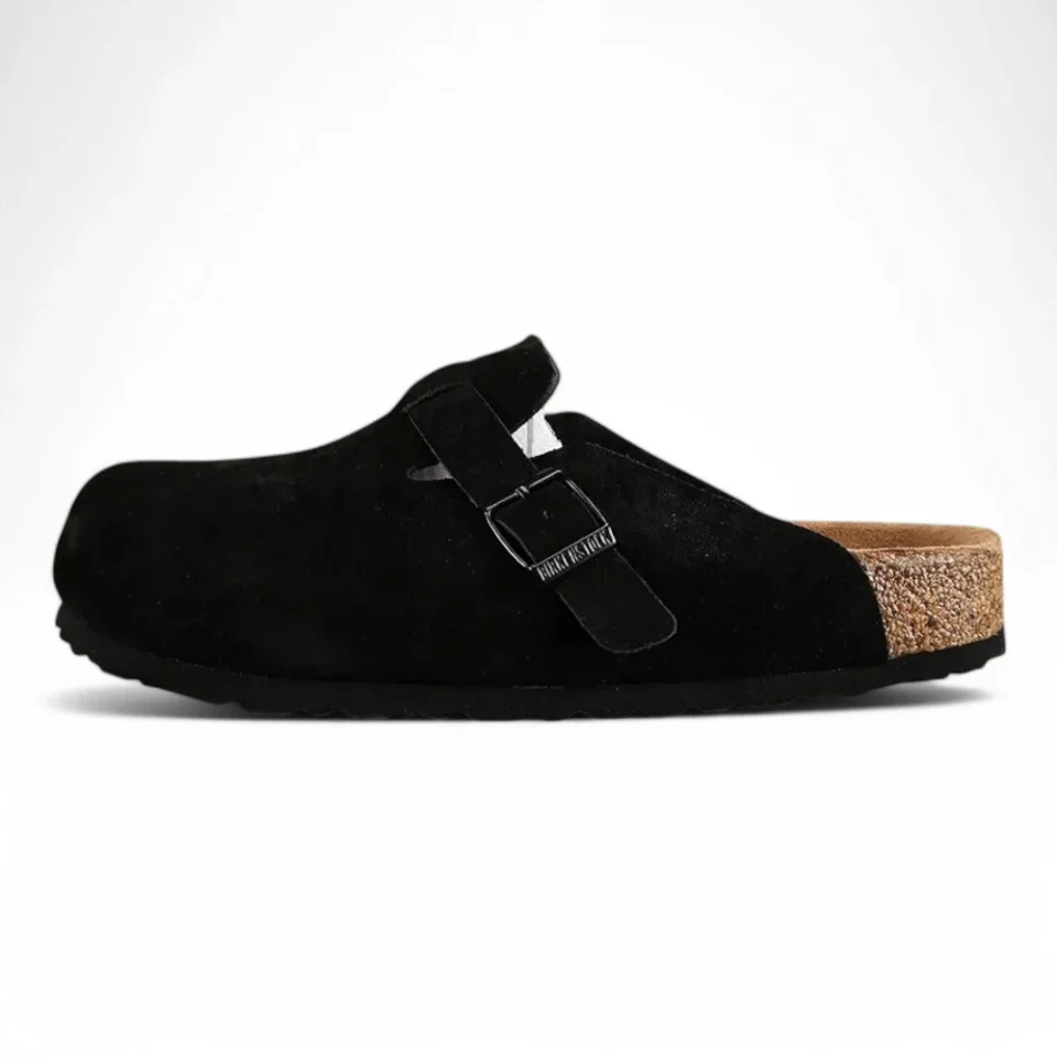 Boston Suede Leather Black