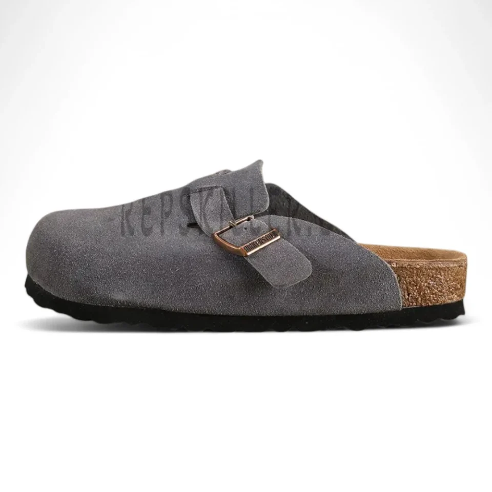 Boston Suede Leather Gray