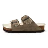 Birkenstock Arizona Shearling Suede Leather