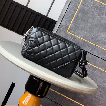 Chanel Black-1 Calfskin Cambon Ligne Bowler