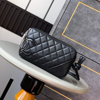 Chanel Black Calfskin Cambon Ligne Bowler