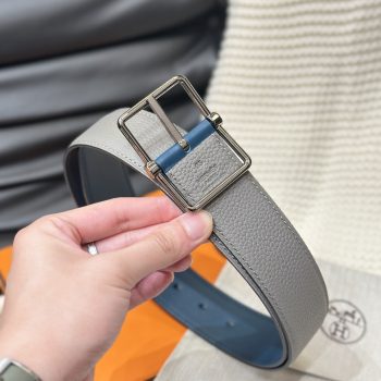 Hermes Mens Leather Belts Width 38mm -0252