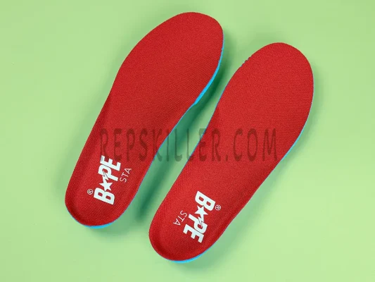 BAPESTA APE STA LEATHER RED WHITE SNEAKER