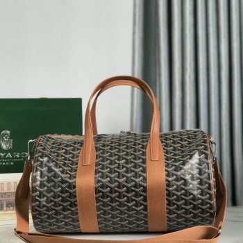 Goyard Barrel 40 Sports Bag Brown