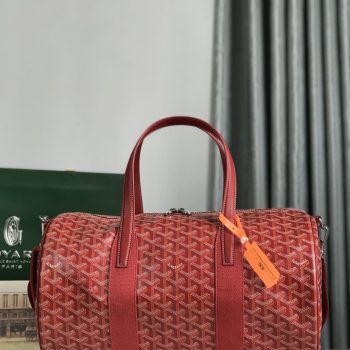 Goyard Barrel 40 Sports Bag Red