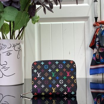 Louis Vuitton LV x TM Zippy Coin Purse Multicolored Black
