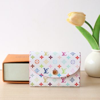 Louis Vuitton M13399 LV x TM Rosalie Coin Purse Multicolored White