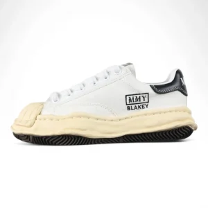 MMY/Maison MIHARA YASUHIRO Wayne Original Sole Leather Low Sneaker White upper and yellow bottom