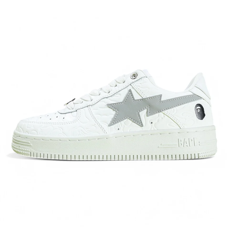 A BATHING APE BapeSta Line Camo White