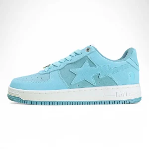 A BATHING APE BapeSta Low Suede Blue