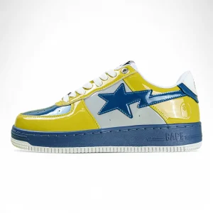 A Bathing Ape Bapesta Nostalgic Blue Yellow