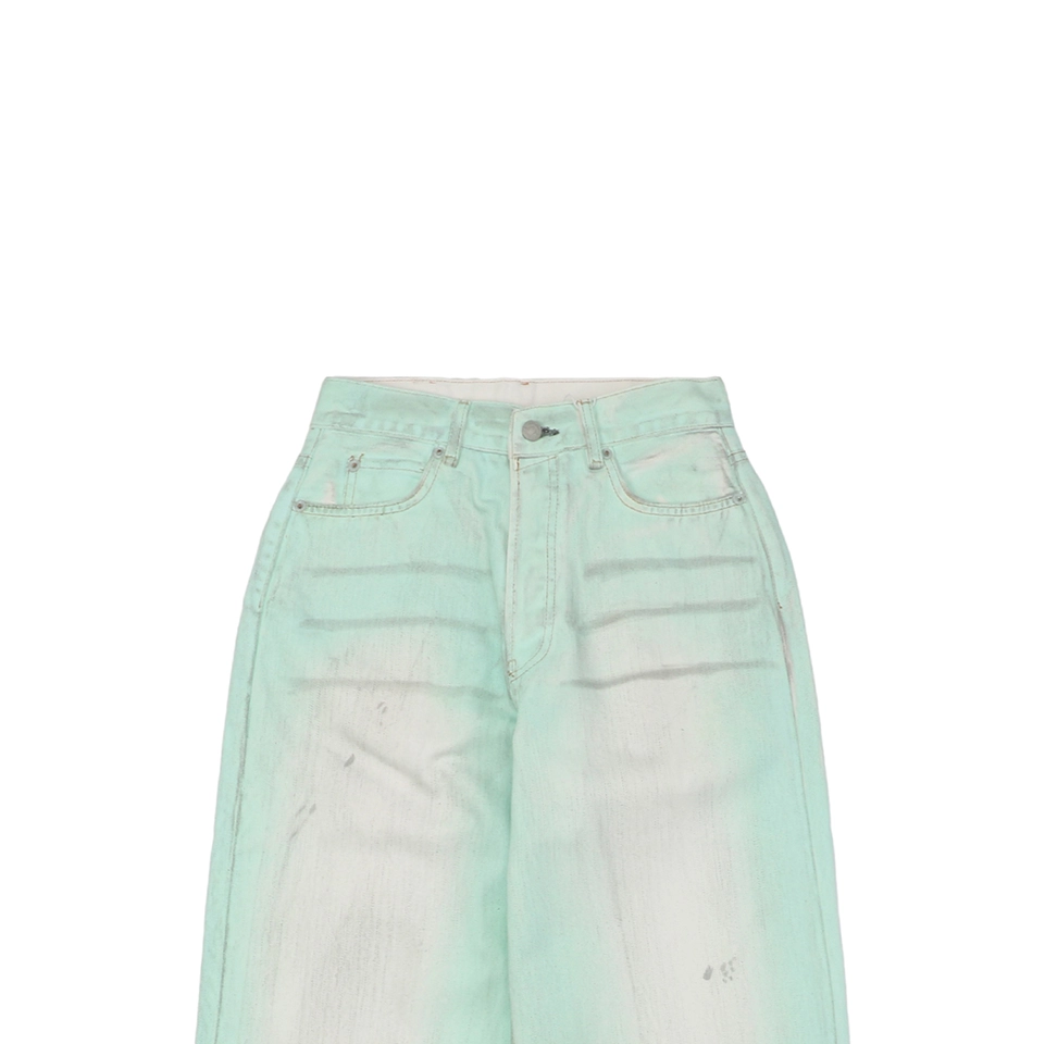 Acne Studios 1981M Fluorescent Mint Green Denim Jeans1.jpeg