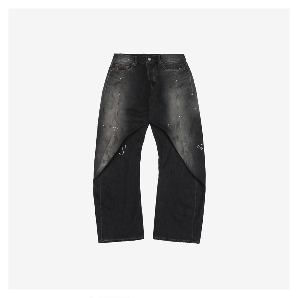 Acne Studios 2006M Paint Splatter Denim Jeans