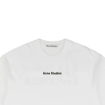 Acne Studios Back 1996 Silicone Letter Print Short-Sleeve Shirt White1.jpeg
