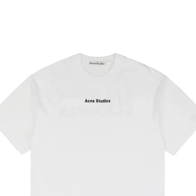 Acne Studios Back 1996 Silicone Letter Print Short-Sleeve Shirt White4.jpeg