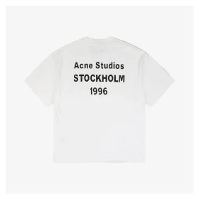 Acne Studios Back 1996 Silicone Letter Print T-Shirt White
