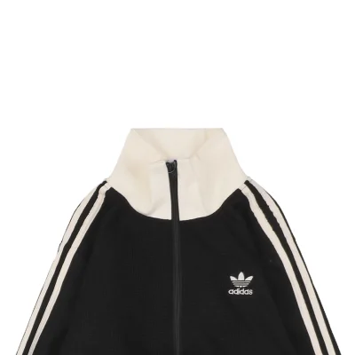 Adidas Trefoil Waffle Textured Jacket Black1.jpeg
