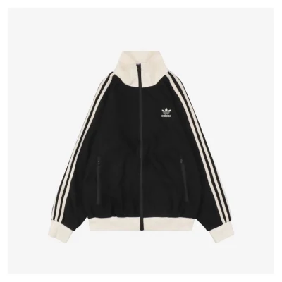 Adidas Trefoil Waffle Textured Jacket Black