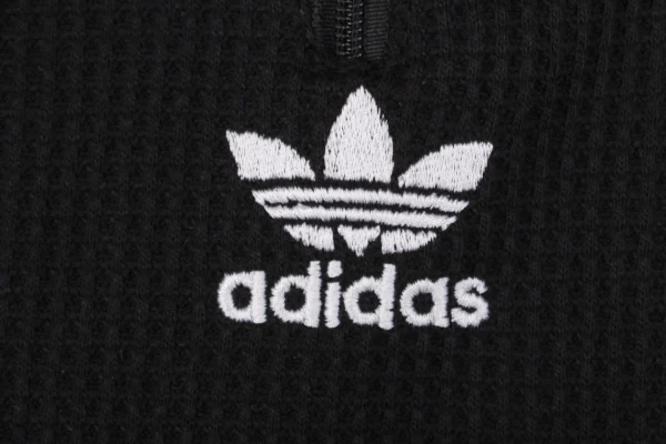 Adidas Trefoil Waffle Textured Track Pants Black6.jpeg