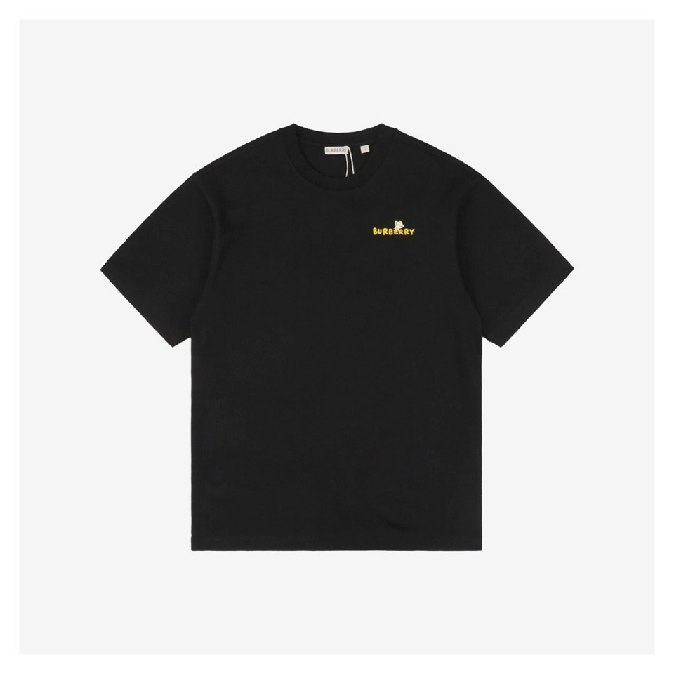 BBrry Cartoon Bee Flocked Print Short-Sleeve Shirt3.jpeg