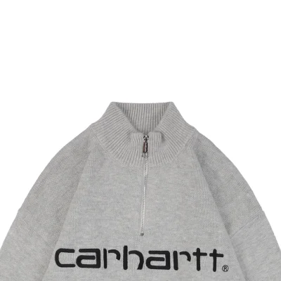 Carhartt Lettering Half-Zip Sweater Grey9.jpeg