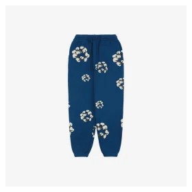 Denim Tears x CPFM Cotton Wreath Puff Print Sweatpants Dark Blue