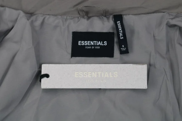 Essentials Double-Stitch Stand Collar Puffer Jacket Grey1.jpeg