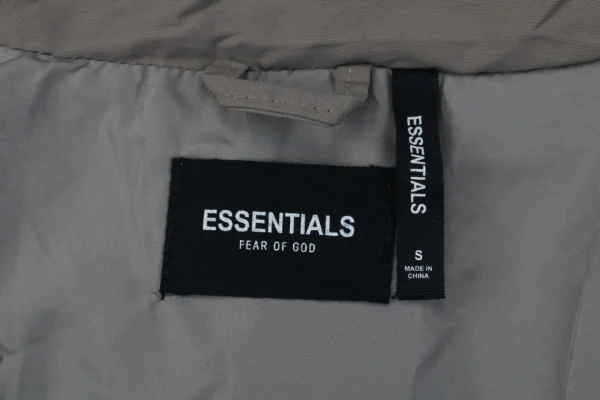 Essentials Double-Stitch Stand Collar Puffer Jacket Grey6.jpeg