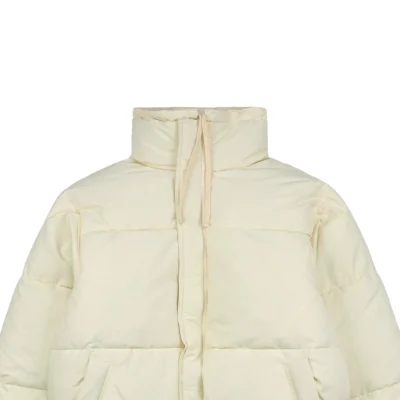 Essentials Double-Stitch Stand Collar Puffer Jacket White2.jpeg