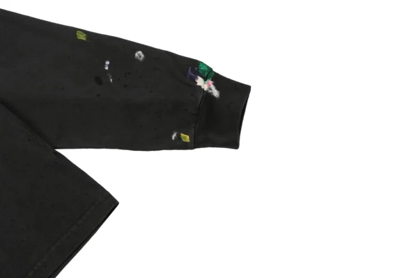 Gallery Dept Pink Letter Graffiti Painted Print Long Sleeve Shirt5.jpg