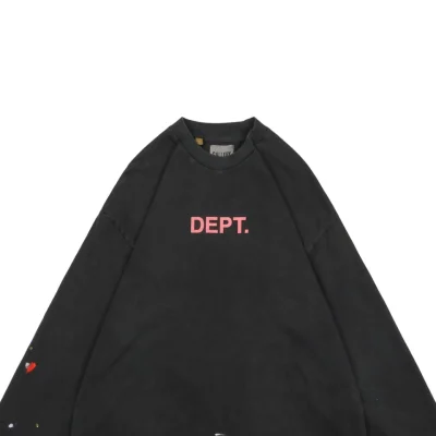 Gallery Dept Pink Letter Graffiti Painted Print Long Sleeve Shirt8.jpg