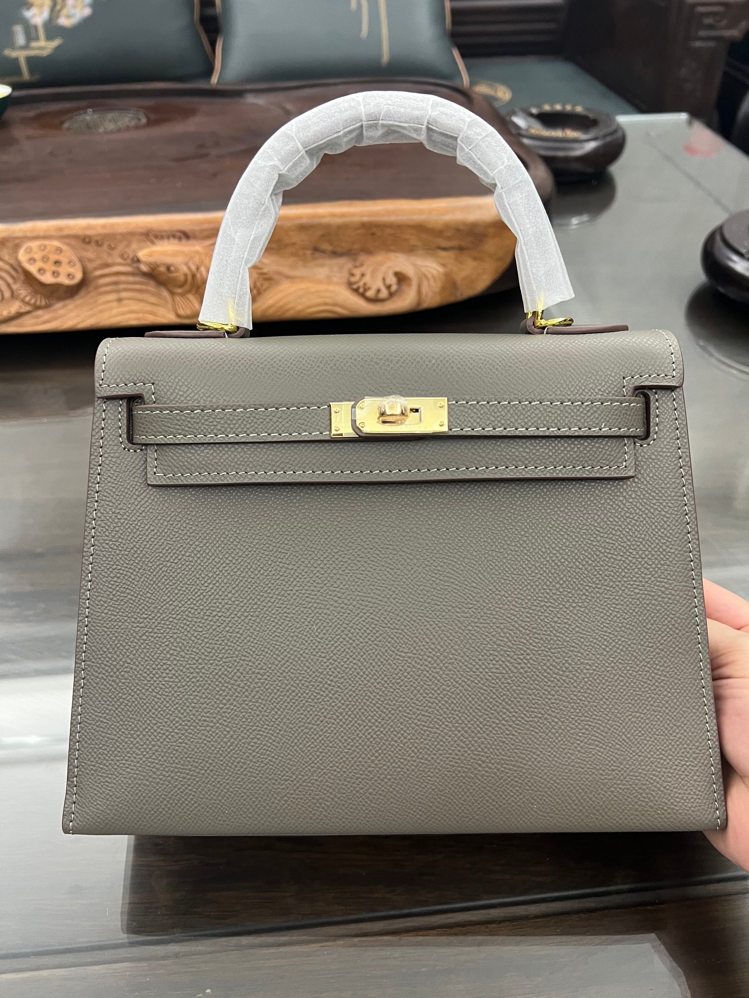 Handmade-Hermes-25cm-28cm-Epsom-Leather-Pewter-Gray-with-Gold-and-Silver-Hardware.jpg