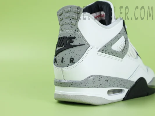 Jordan 4 Retro OG 'White Cement' 2025 Heel