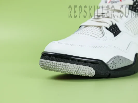 Jordan 4 Retro OG 'White Cement' 2025 Toe cap