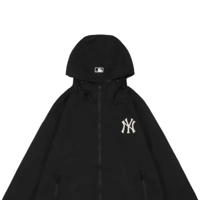 MLB NY Signature Lettering Back Print Hooded Jacket Black2.jpeg