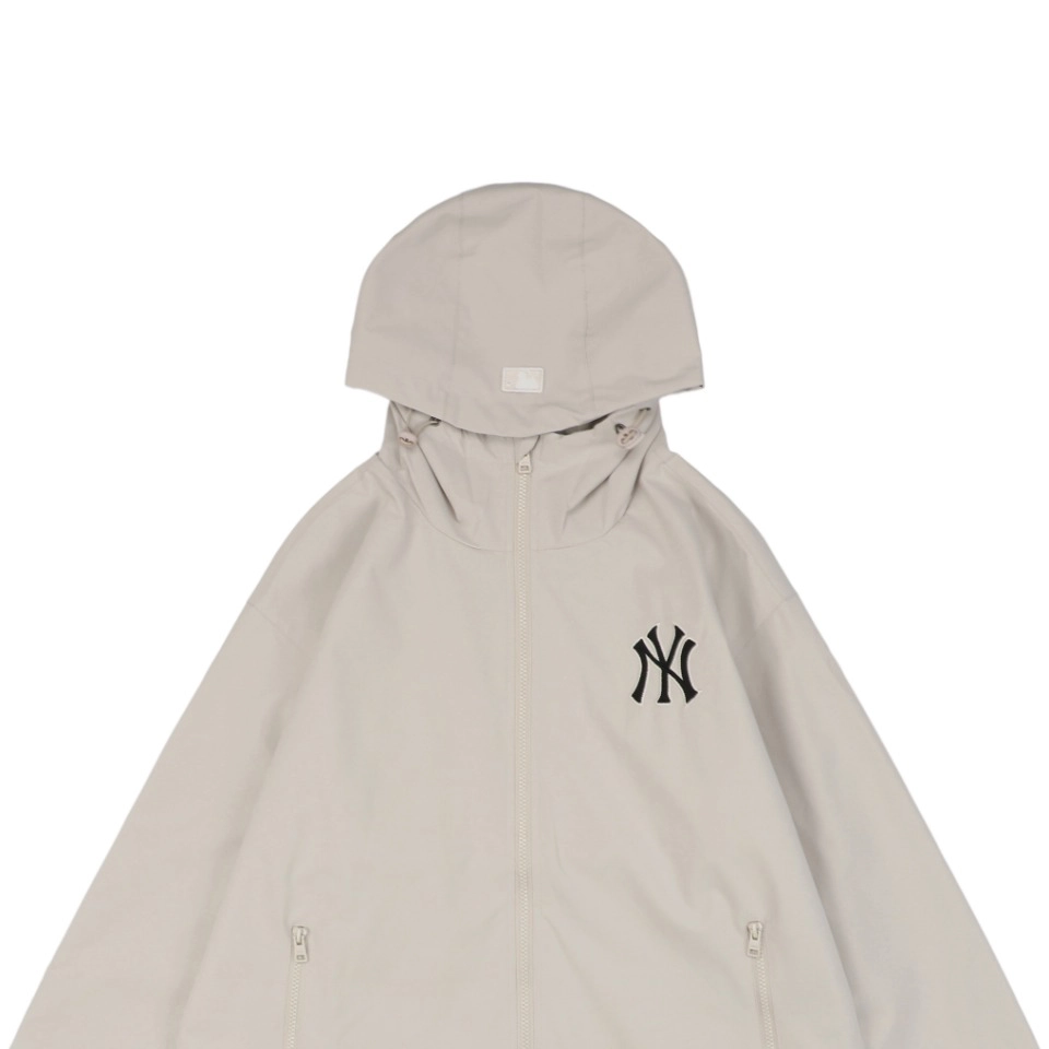 MLB NY Signature Lettering Back Print Hooded Jacket White1.jpeg