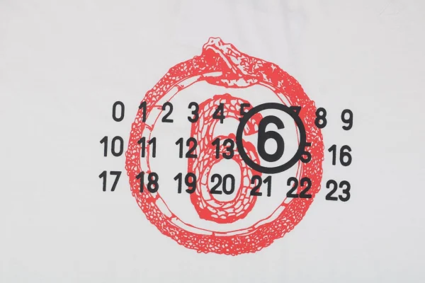 Maison Margiela Year of the Snake Number Print Short-Sleeve Shirt4.jpeg