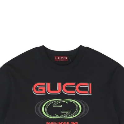 Multi-Element G Letter Print Short-Sleeve T-Shirt Black1.jpeg