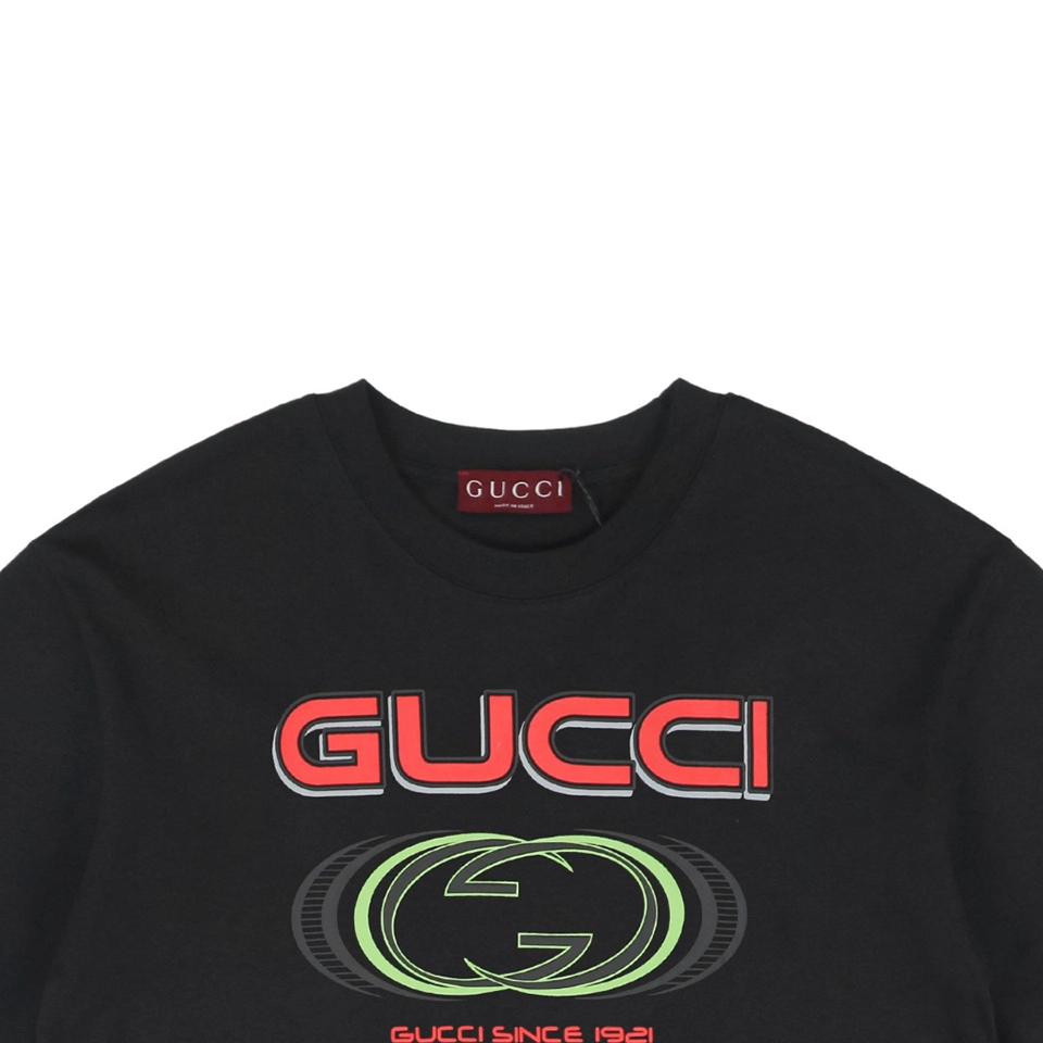 Multi-Element G Letter Print Short-Sleeve T-Shirt Black1.jpeg