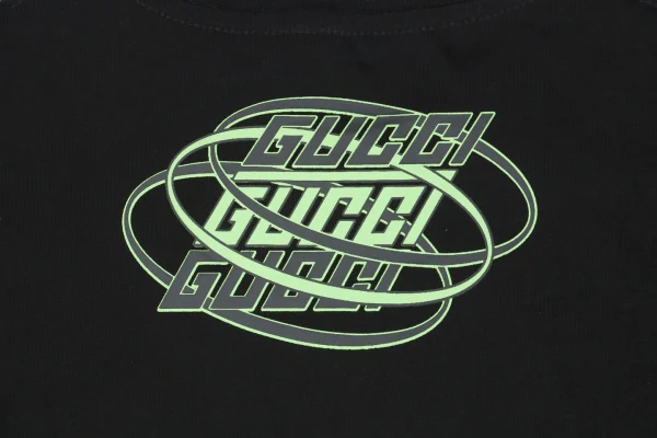 Multi-Element G Letter Print Short-Sleeve T-Shirt Black4.jpeg