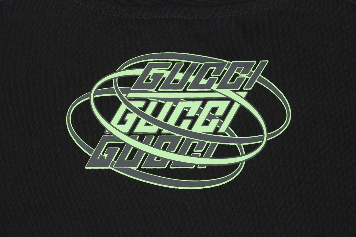 Multi-Element G Letter Print Short-Sleeve T-Shirt Black4.jpeg