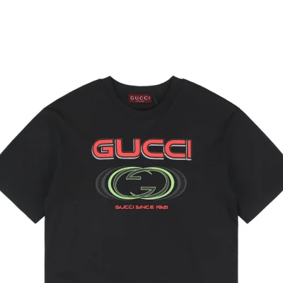 Multi-Element G Letter Print Short-Sleeve T-Shirt Black5.jpeg