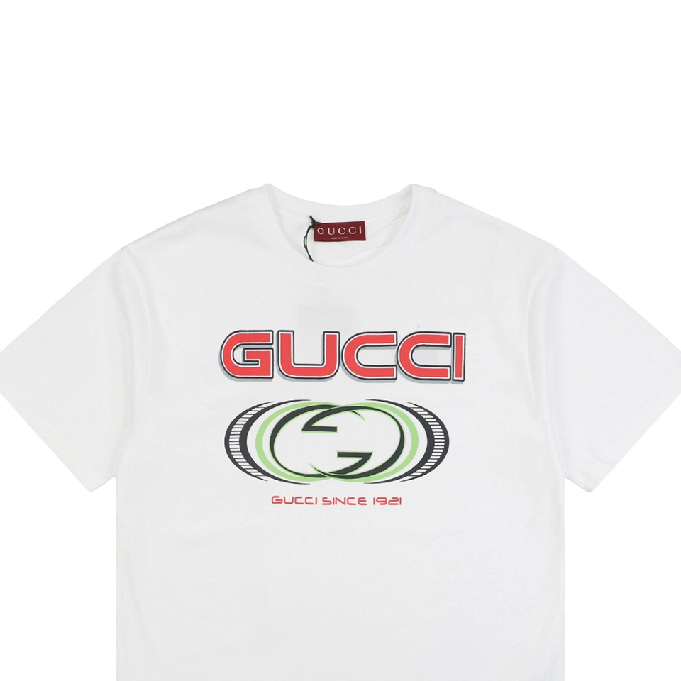 Multi-Element G Letter Print Short-Sleeve T-Shirt White6.jpeg