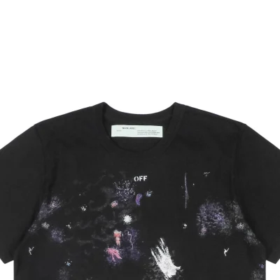 OFF-WHITE CO Virgil “Starry Fireworks” Paint-Splatter Arrows Print Short-Sleeve T-Shirt4.jpg