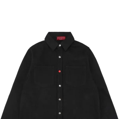 Red Button G Letter Rhinestone-Embellished Long-Sleeve Shirt1.jpeg