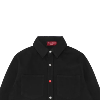 Red Button G Letter Rhinestone-Embellished Long-Sleeve Shirt2.jpeg