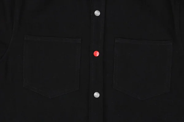 Red Button G Letter Rhinestone-Embellished Long-Sleeve Shirt3.jpeg