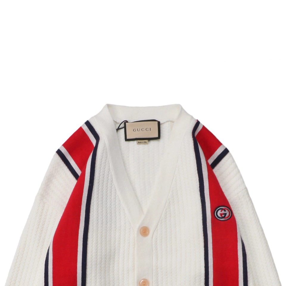 Red and Blue Web Jacquard Knit Cardigan Jacket1.jpeg