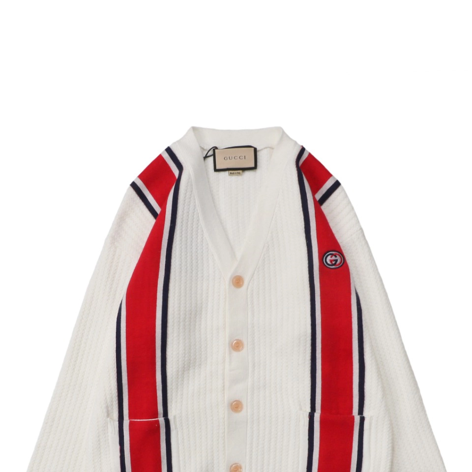 Red and Blue Web Jacquard Knit Cardigan Jacket3.jpeg