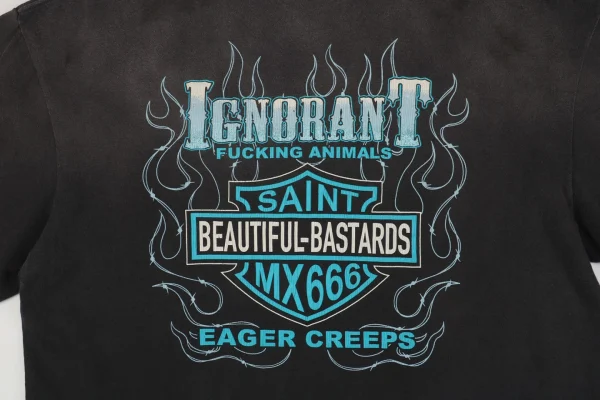 Saint Michael Dice Letter Print Long-Sleeve Shirt6.jpeg